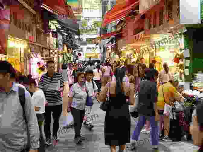 A Colorful And Lively Street Scene In Hong Kong, With People, Shops, And Traditional Chinese Architecture A Fortune Teller Told Me: Earthbound Travels In The Far East