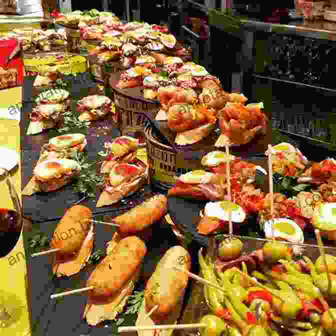 A Colorful Array Of Pintxos, Traditional Basque Tapas, On Display At A Bar In Northern Spain DK Eyewitness Northern Spain (Travel Guide)