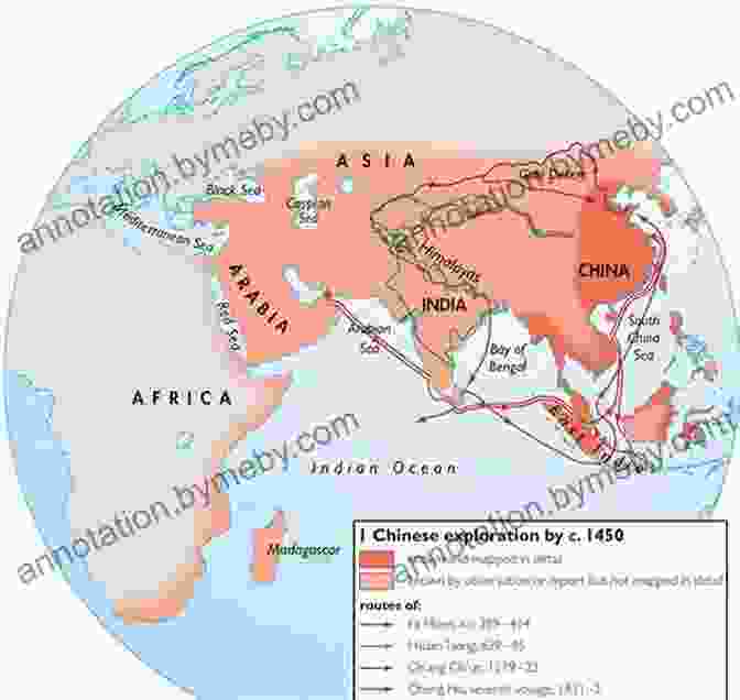 A Map Charting The Extensive Routes Taken By Zheng He's Expeditions During The Ming Dynasty The Great Voyages Of Zheng He: Children S Picture Bedtime Story