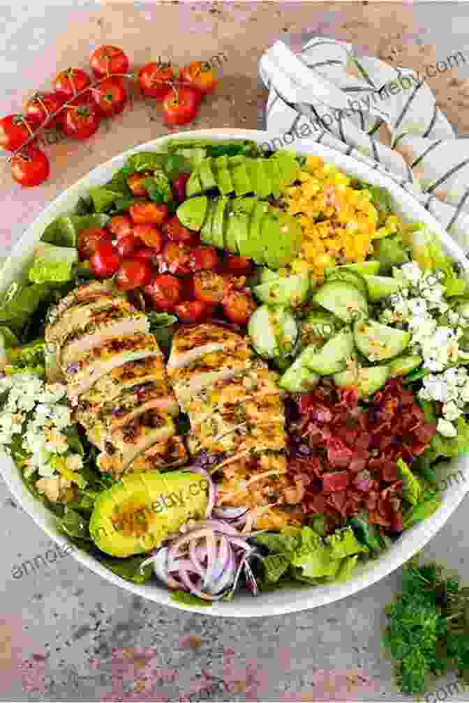 A Tantalizing Spread Of Lunch Delights, Showcasing A Colorful Salad, Grilled Chicken Sandwich, And Refreshing Soup. Outdoor Griddle Cookbook : Healthy And Delicious Breakfast Lunch Dinners And Snakes Recipes Also More Recipes For All Ages