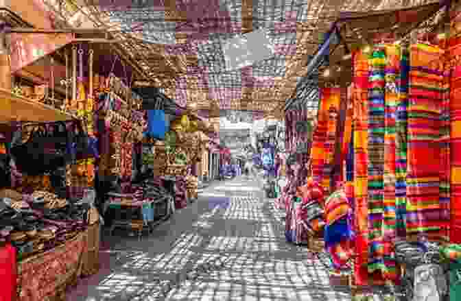 A Vibrant Street Scene In Marrakech, Morocco, With People, Shops, And Colorful Displays. Knee Deep In Antarctica And Other Places