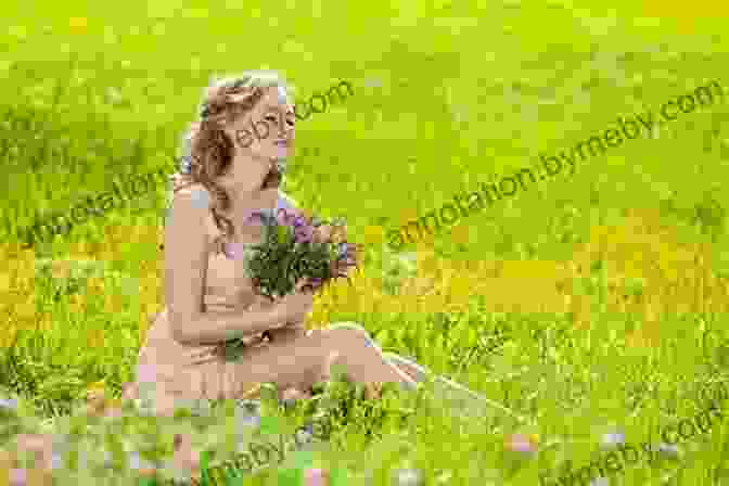 A Woman Sits In A Field Of Tall Grass And Looks Up At The Sky. Rupert S Tales: The Wheel Of The Year Beltane Litha Lammas And Mabon (Rupert S Tales)