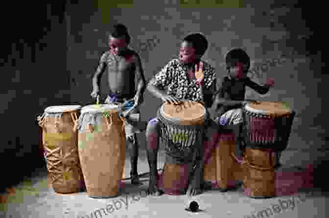 Children Playing African Drums Dances Of The World An Illustrated Picture For Children