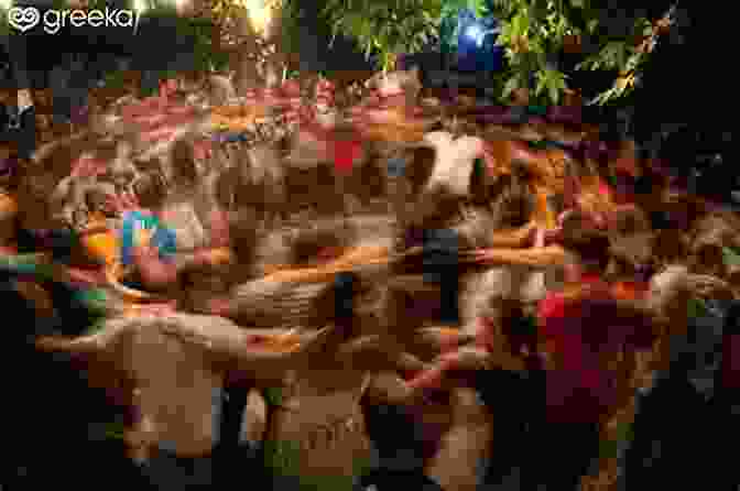 Ikarians Dancing In The Village Square, Embodying Their Vibrant And Social Lifestyle. Ikaria: Lessons On Food Life And Longevity From The Greek Island Where People Forget To Die: A Cookbook