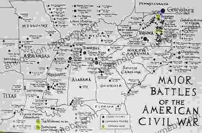 Intricate Civil War Battle Map The Civil War Visual Encyclopedia