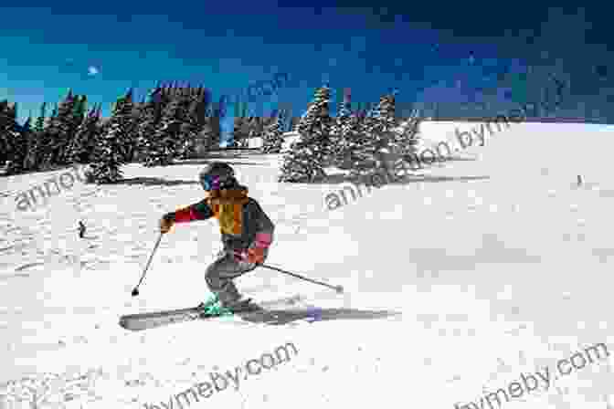 Izabelle Winter Skiing Down A Snowy Mountain Let S Go Skiing Izabelle Winter