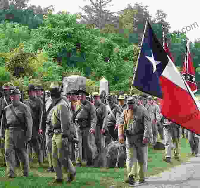 Members Of The Texas Brigade Posing For A Photograph. The Battle Of Churubusco: American Rebels In The Mexican American War