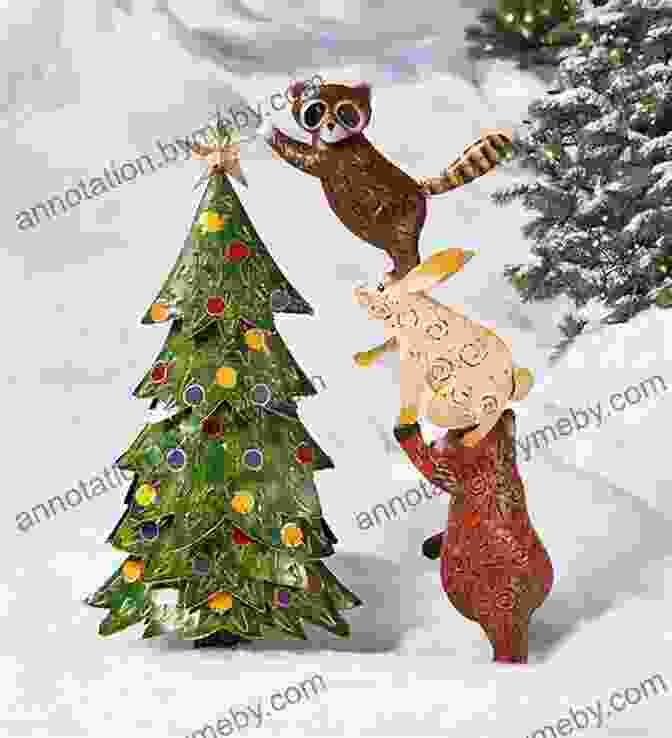 Rory The Dinosaur And The Forest Animals Decorating The Small Christmas Tree Together Rory The Dinosaur Needs A Christmas Tree