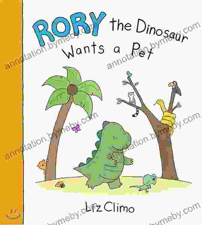 Rory The Dinosaur Riding On A Beaver's Raft, Approaching A Majestic Evergreen Tree Rory The Dinosaur Needs A Christmas Tree