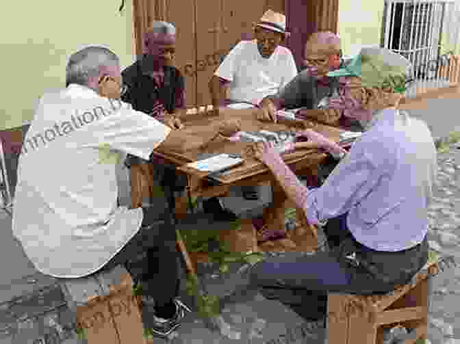 Smiling Cuban People Playing Dominoes Island That Dared: Journeys In Cuba