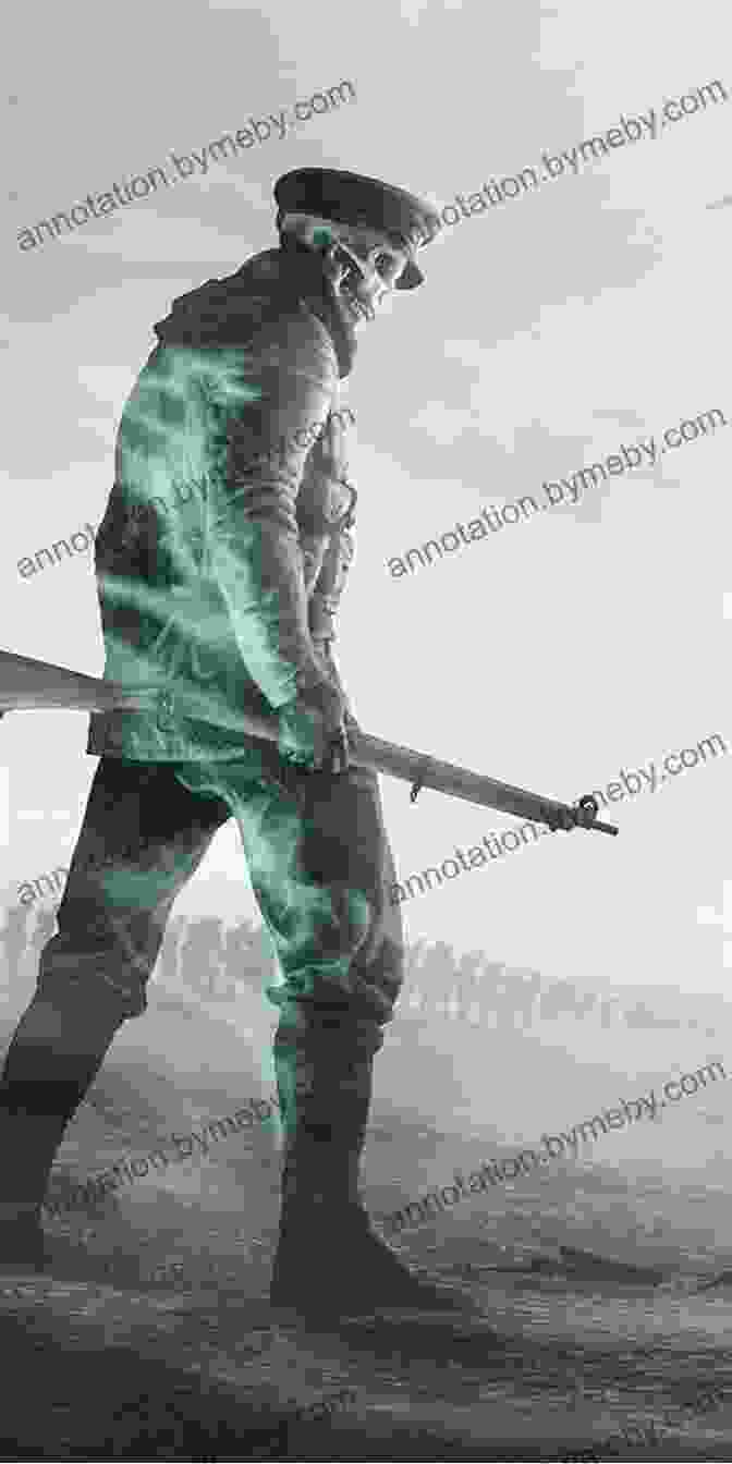 True Hauntings: Battlefield Ghosts Book Cover Featuring A Ghostly Soldier Standing Amid A Battlefield True Hauntings #2: Battlefield Ghosts Dinah Williams