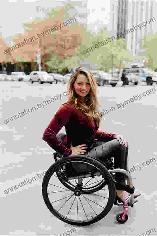 Woman In A Wheelchair Looking Determined And Empowered Driving Forwards: A Journey Of Resilience And Empowerment After Life Changing Injury